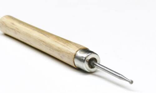 Wire Rounder Tool with Wooden Handle Debur Wire End Wire Working Tool Round Bur By JTS