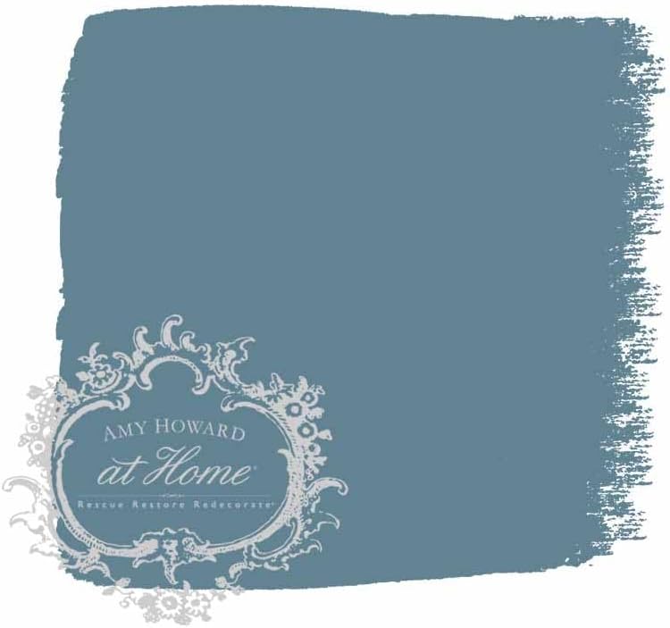AMY HOWARD AT HOME Chalk-Based One Step Paint for Furniture, Cabinetry, Decor, Finish, and More | No Stripping, Sanding, or Priming | Dark Base | 32 Ounce | Rugo