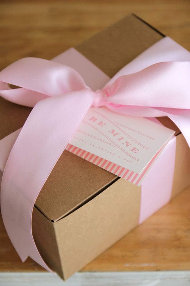 YAMA Double Face Satin Ribbon - 1 Inch 25 Yards for Gift Package Wrapping,Floral Design,Hair Bow Clip Making,Crafting,Sewing,Wedding Decor, Pink