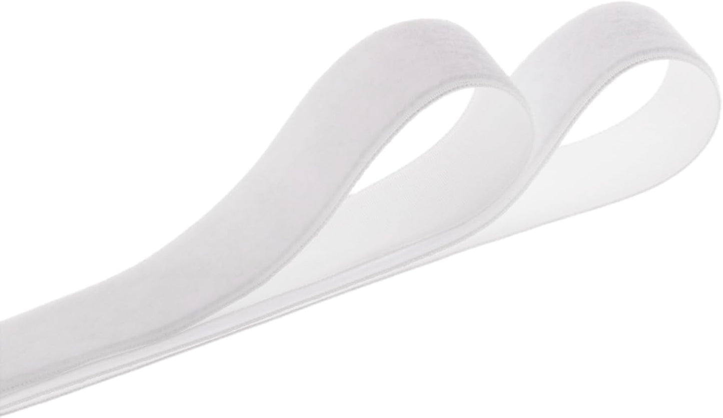 Velvet Ribbon, 1 1/2-Inch by 25-Yard Spool (White)