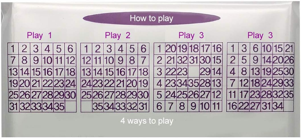 Number Slide Puzzle Brain Teaser IQ Game (35 Number)