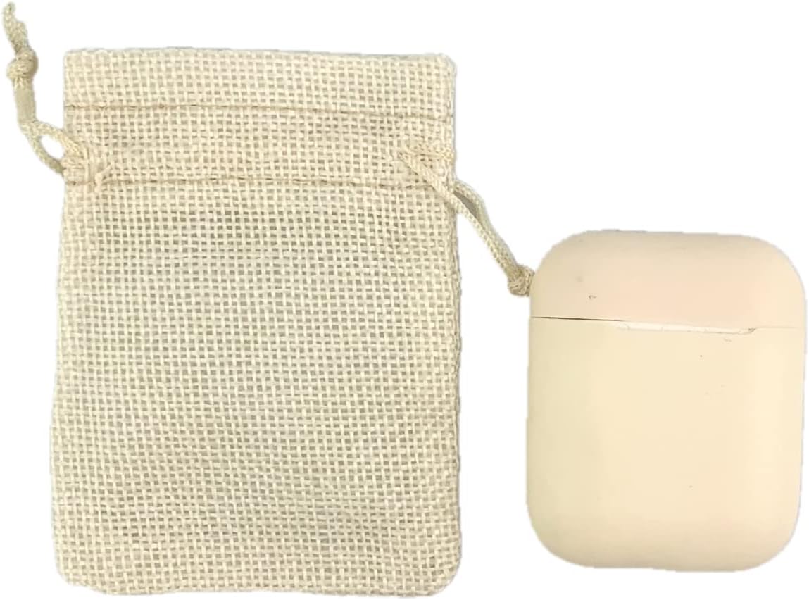 Palmhomee Pack of 25 Burlap Gift Bags with Drawstring Linen Pouches (2.8x3.6 Inch, Ivory) for Wedding, Birthday, Party, Bridal Shower, Baby Shower