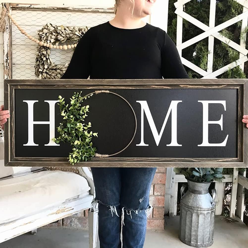 Welcome Stencils for Crafts Reusable Welcome Stencil for Wood Sign 12" Stencils for Painting on Wood Drawing Templates for Wall DIY Home Decor Porch Sign