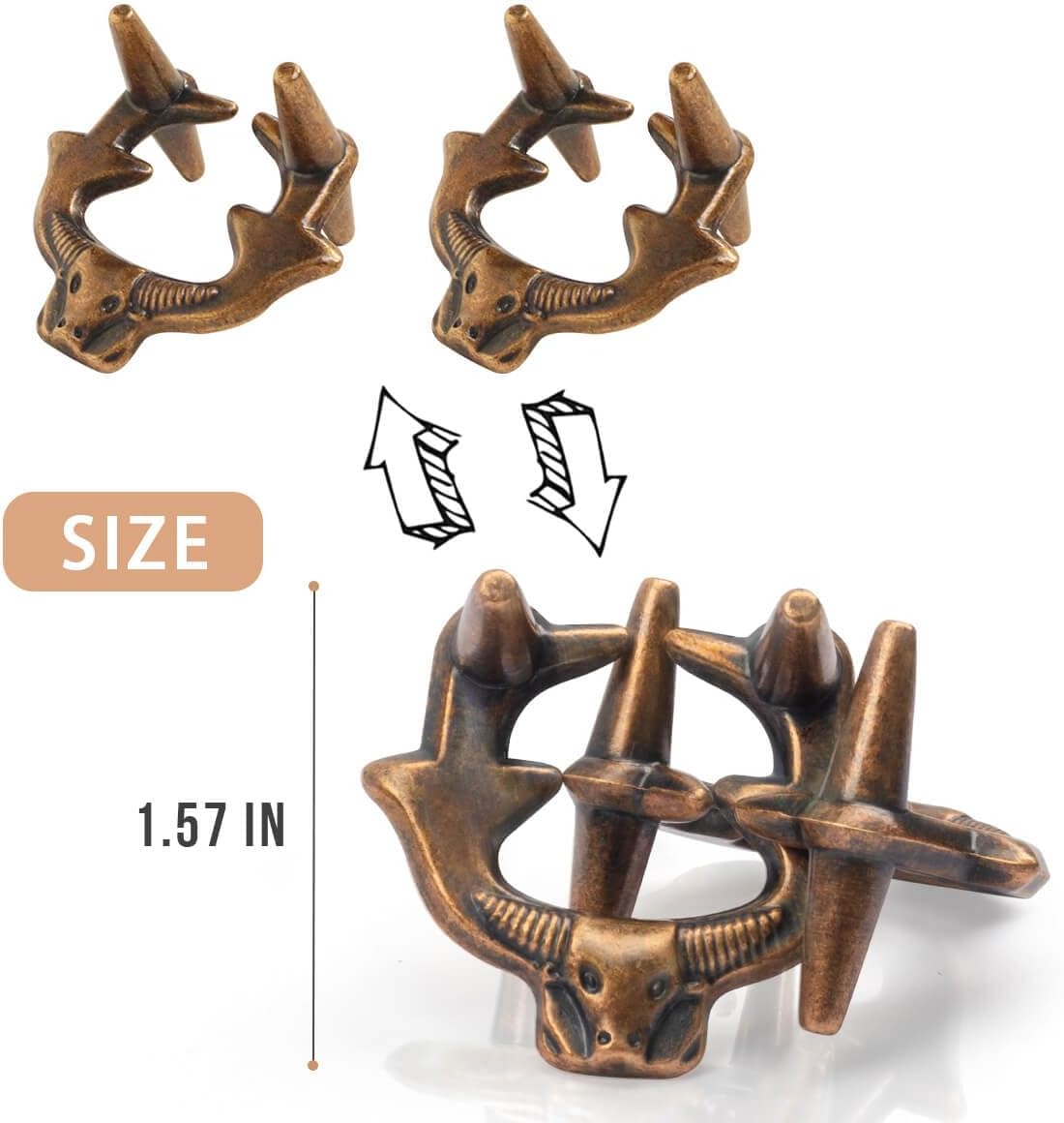 Fun Metal Brain Teaser Puzzle Games - 4 Pcs Adults Mind Travel 3D Toys -Teens IQ Insight Challenge - Logic Educational Gift(with Storage Case and Instructions)