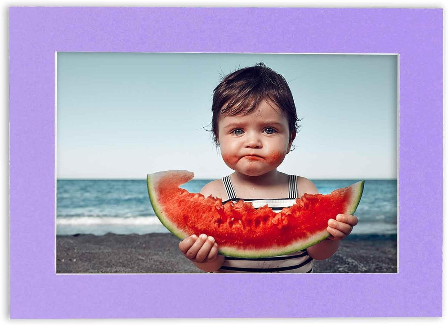 11x14 Mat for 8.5x11 Photo - Precut Light Purple Picture Matboard for Frames Measuring 11 x 14 Inches - Bevel Cut Matte to Display Art Measuring 8.5 x 11 Inches - Acid Free ONE MAT