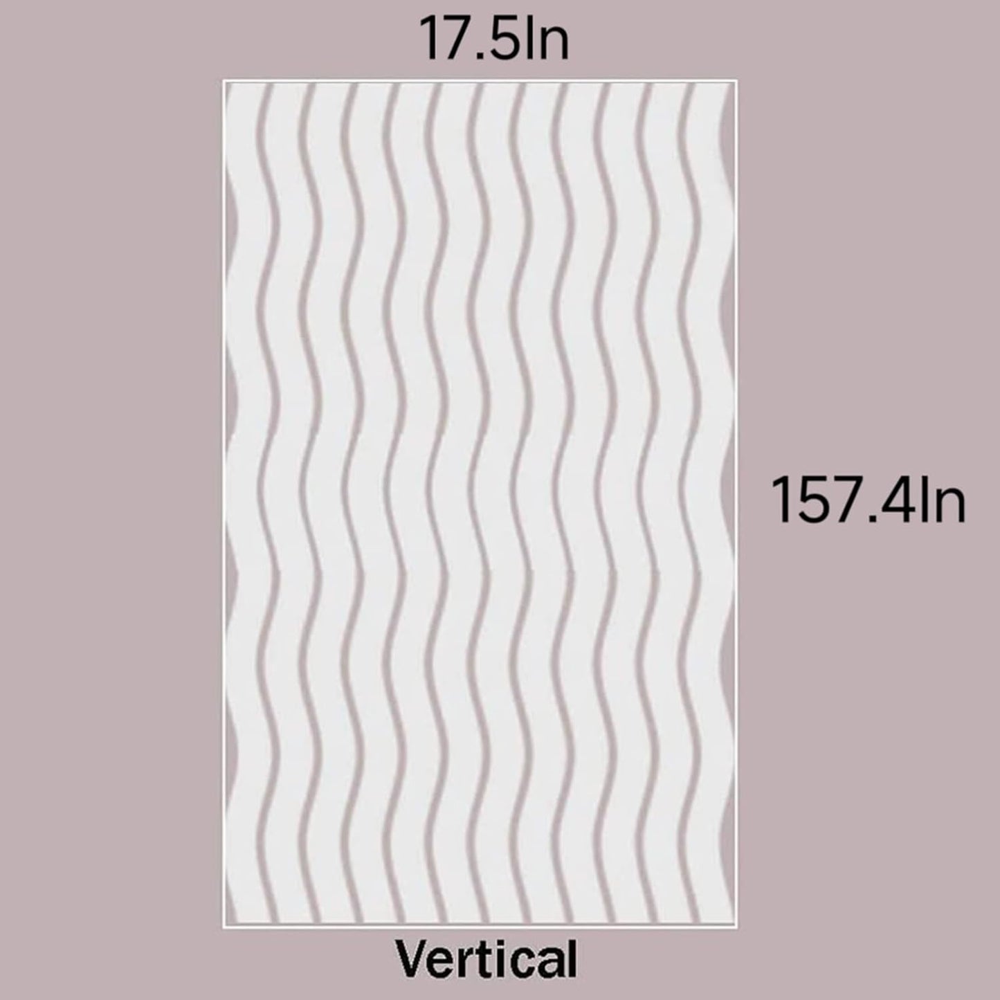 LEMON CLOUD Window Film for Privacy and Light Protection,Non Adhesive Removable Glass Covering Opaque Window Sticker Self Static Cling Vinyl Glass Film for Home Office (17.5 x 157.4 Inch,Wavy)