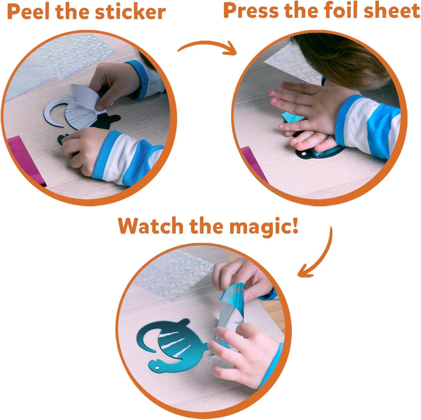 Skillmatics Foil Fun - Dinosaurs, No Mess Art for Kids, Craft Kits & Supplies, DIY Creative Activity, Travel Toys, Gifts for Boys & Girls Ages 4, 5, 6, 7, 8, 9