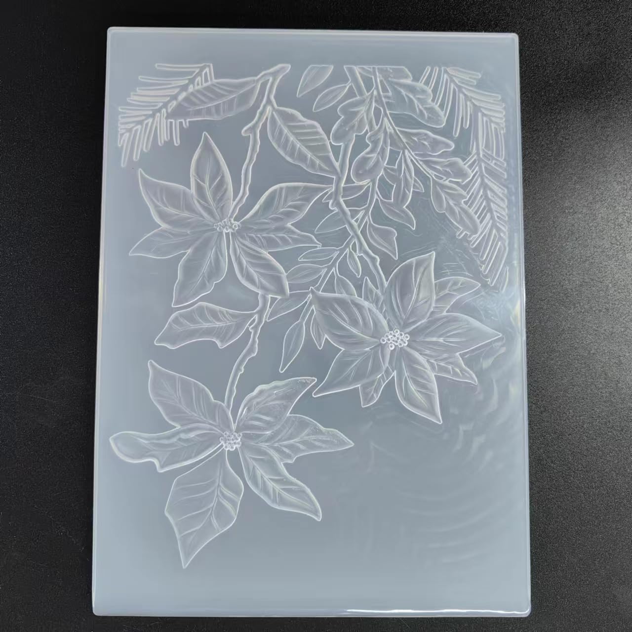 3D Spring Flower Background Embossing Folder for Card Making Floral DIY Plastic Scrapbooking Photo Album Card Paper DIY Craft Decoration Template Mold