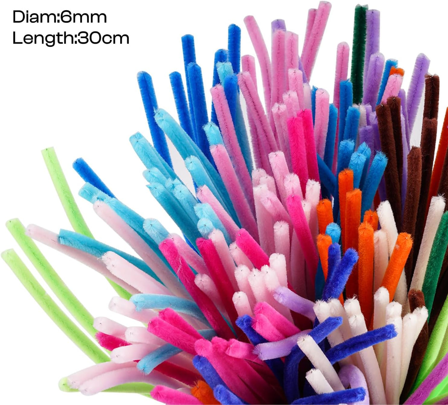 Caydo 500 Pieces Brown Pipe Cleaners, Chenille Stems, Pipe Cleaner Crafts for DIY Art and Craft Projects Creative Gift Party Decorations