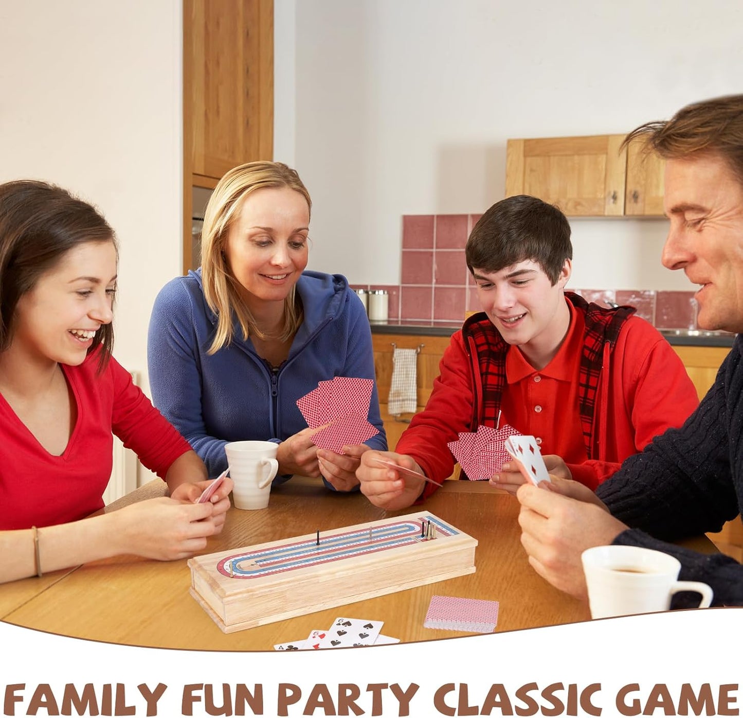 Wooden Cribbage Board Game Set with Storage Drawer & Metal Pegs β Premium 3-Track Cribbage Board with Cards, Portable Travel Strategy Game for Adults, Kids & Family Game Night