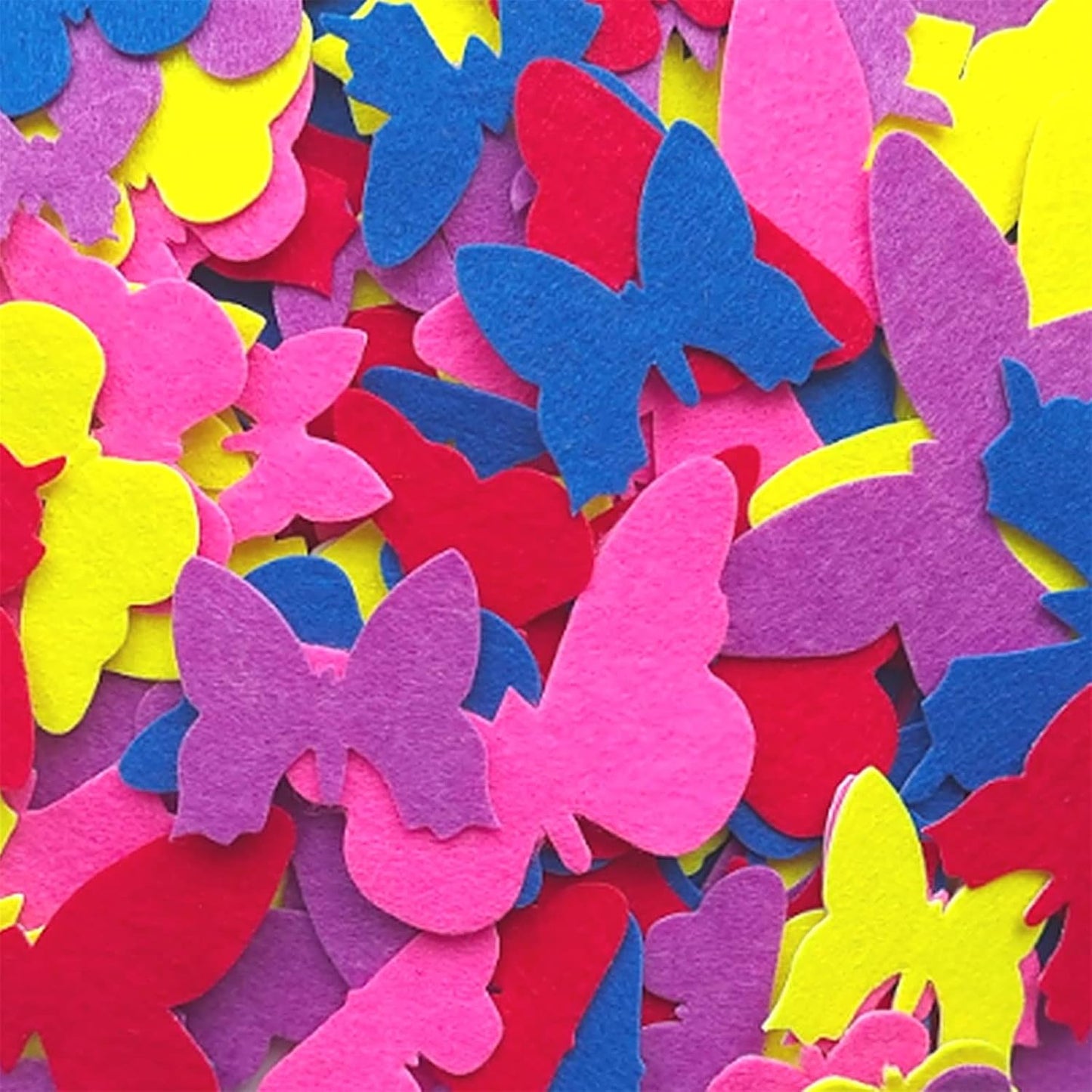 Jtnohx Butterfly Stickers, Felt Stickers for Kids, Felt Butterfly for Crafts, Craft Supplies for Scrapbooking 145pcs 1" to 3" Size