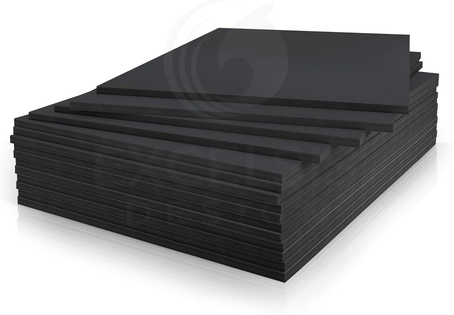 Black Foam Board 12 x 18 x 1/8" (3mm) Inch, 15 Pack Acid-Free Foam Core Poster Board Sheets for Art, Crafts, Presentation, Vision Board, Signboard, and Party Decorations