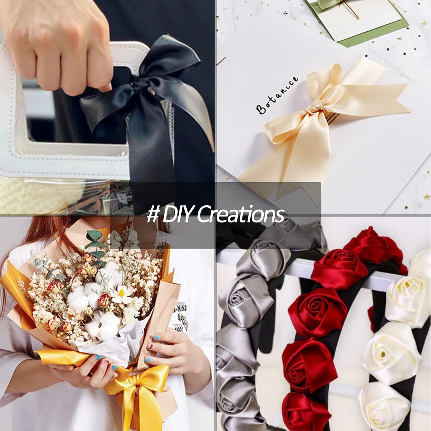 1-1/2" Wide x 100 Yards Single Face Polyester Satin Ribbon, Red Satin Ribbon for Crafts, Gift, Hair Bows, Wedding Party Decoration, Bow Making & Other Projects (Red)