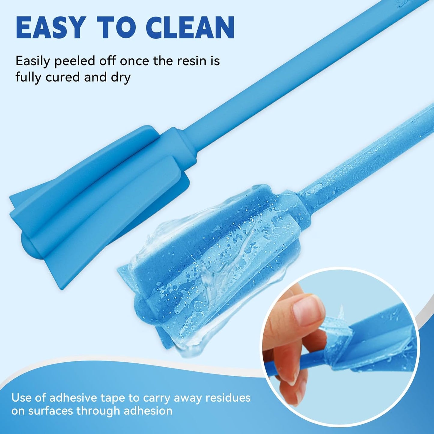 Suzzam Silicone Resin Mixer Paddles, 4 pcs Epoxy Mixer for Drill - Paint Stirrer for Drill, Easy to Clean & Reusable, 1/4" Drill Epoxy Mixer Attachment