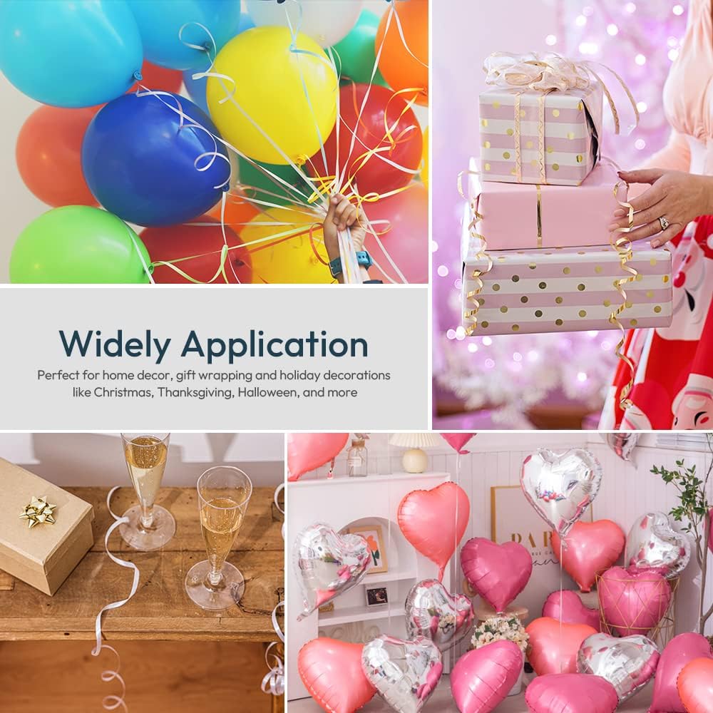 KMER LIFE Premium Purple Shiny Curling Shiny Ribbon, 1/5" Wide x 500 Yards Christmas Curling Ribbons for Gift Wrapping, Party Decoration, Balloon String, Ribbons for Florist Flower (1 Roll)