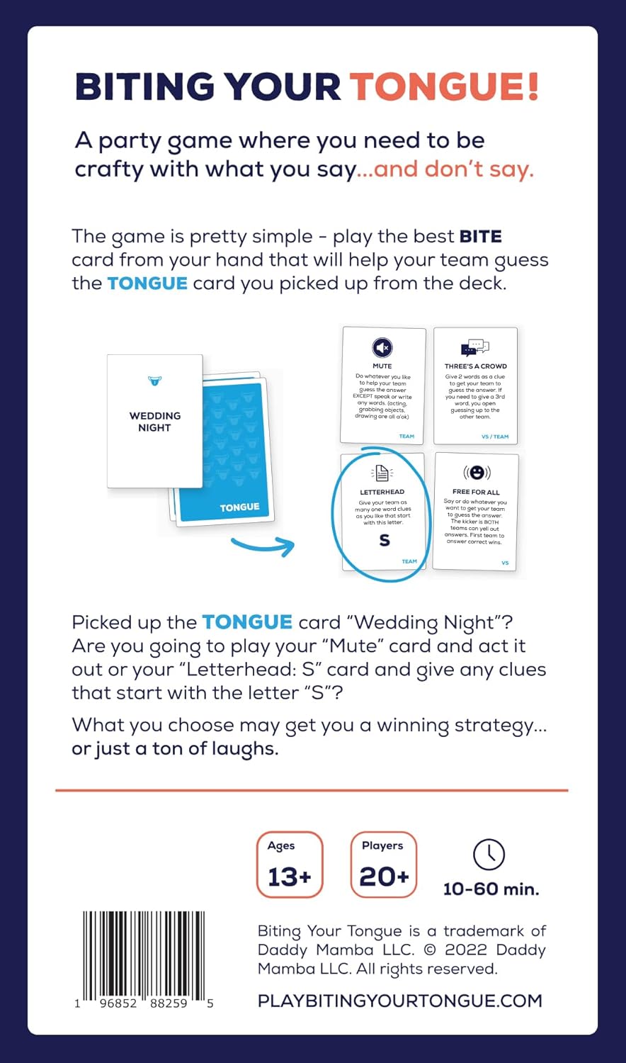 – A Party Card Game Where You Choose Your Words Wisely