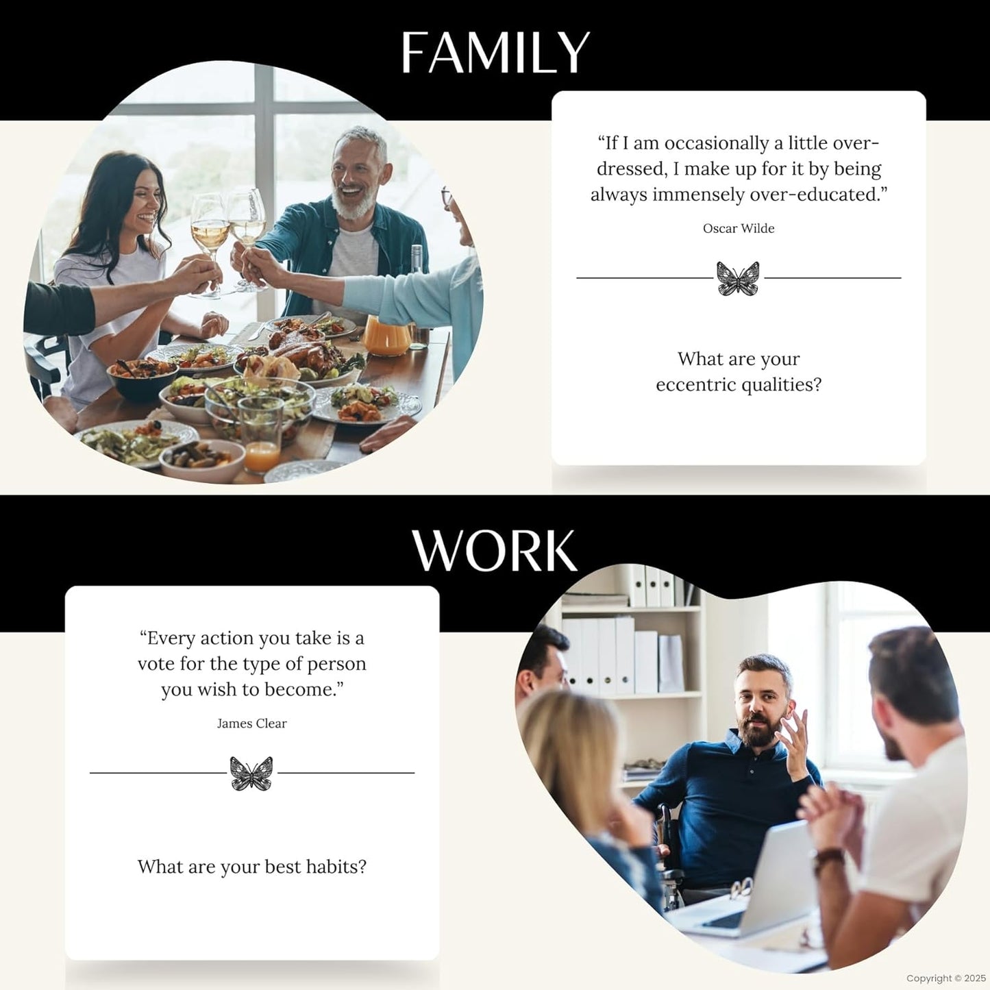 Conversation Cards โ 54 Inspiring Quotes Paired with Questions to Spark Honest, Fun & Meaningful Conversations for Couples, Families & Friends