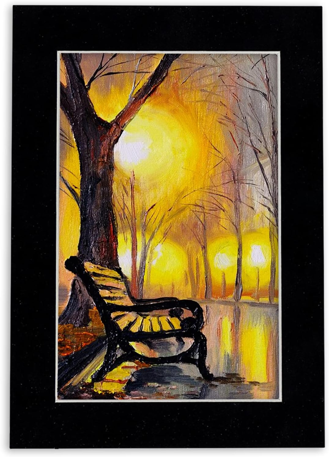 8x10 Mat Bevel Cut for 5x8 Photos - Acid Free Black Suede Precut Matboard with Backing Board and Crystal Clear, Self Seal Photo Mat Bag - for Pictures, Photos, Framing - 4-ply Thickness