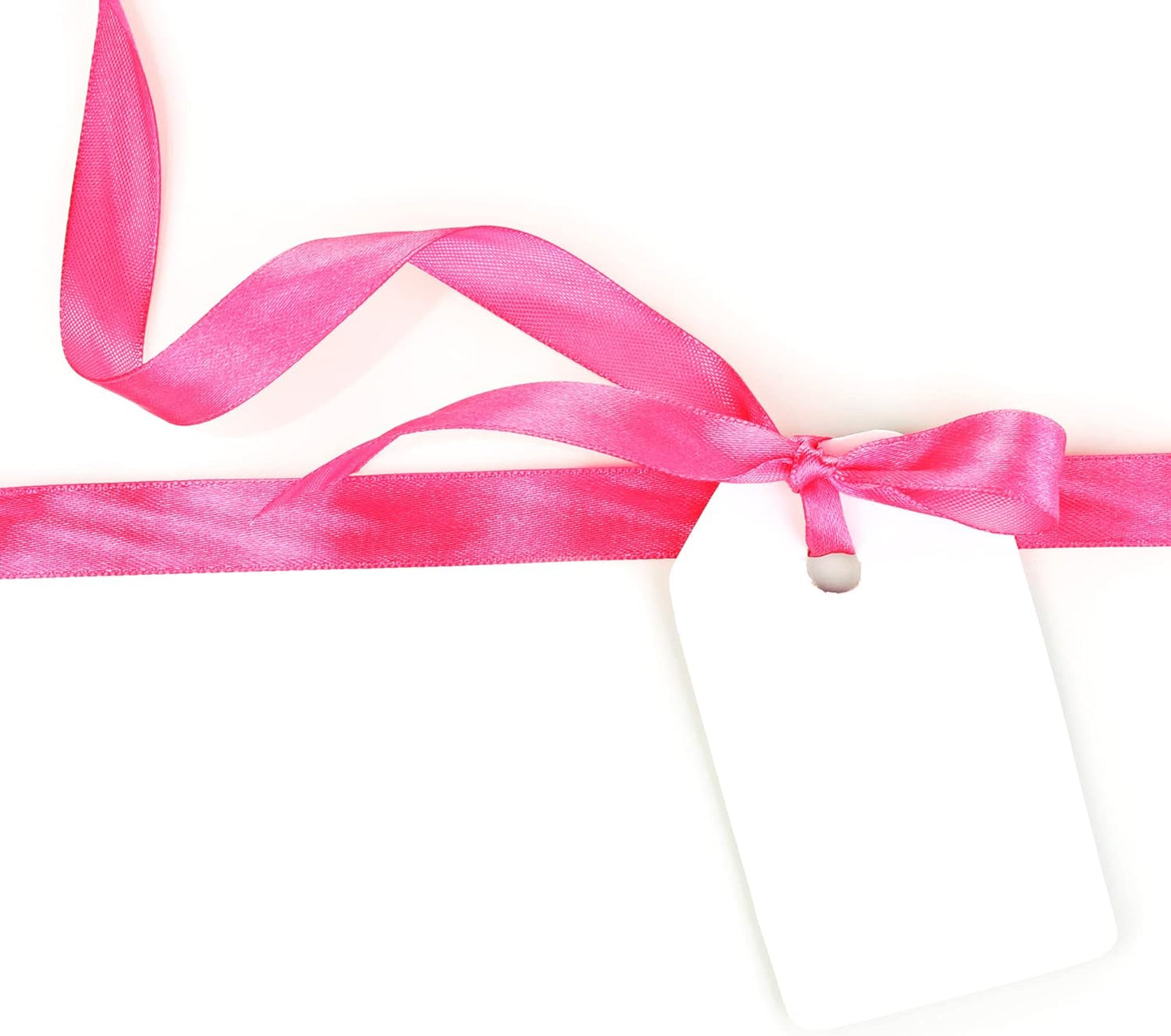 LIUYAXI Hot Pink Stain Ribbon, 1" X Continuous 50 Yards, Double Faced Fabric Ribbon Perfect for Gift Wrapping Wedding Birthday Party Chair Sash Christmas Hair Floral Craft Sewing
