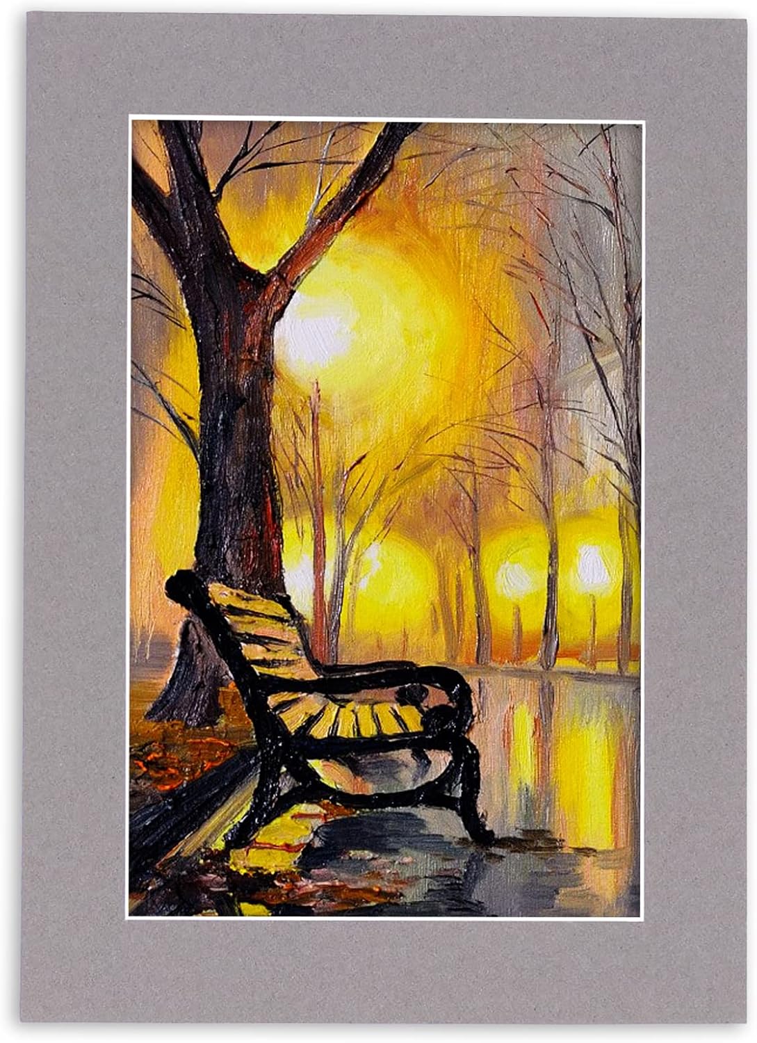 8x10 Mat Bevel Cut for 5x8 Photos - Acid Free Charcoal Grey Precut Matboard - For Pictures, Photos, Framing - 4-ply Thickness