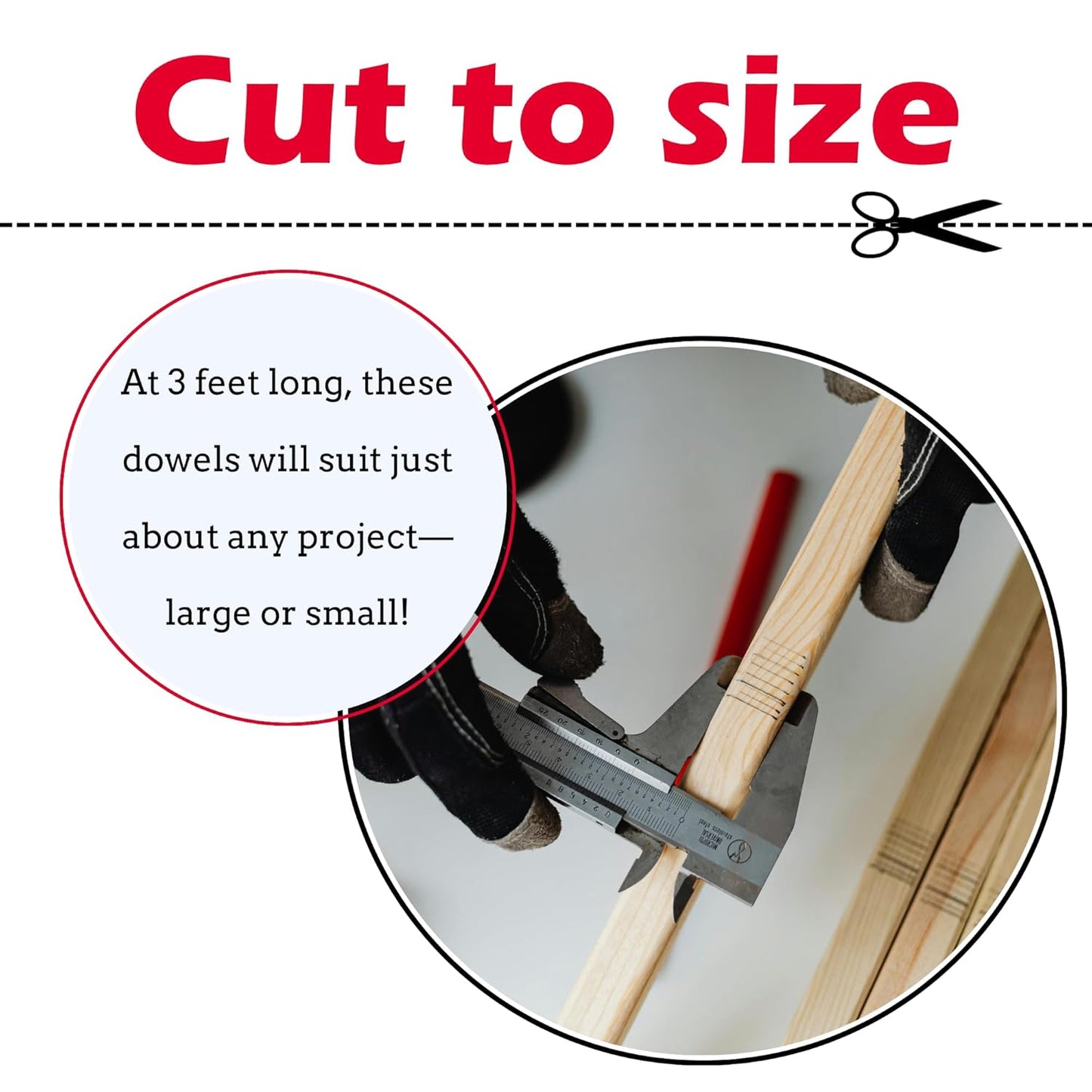 Birch Round Dowels (1/8" x 36", Pack of 25) | Variety of Diameters & Wood Species | Unfinished Wooden Dowel Rods for Crafts & DIY Home Projects | Curtain Rod, Macrame Supplies, Cake Pops, Flagpole