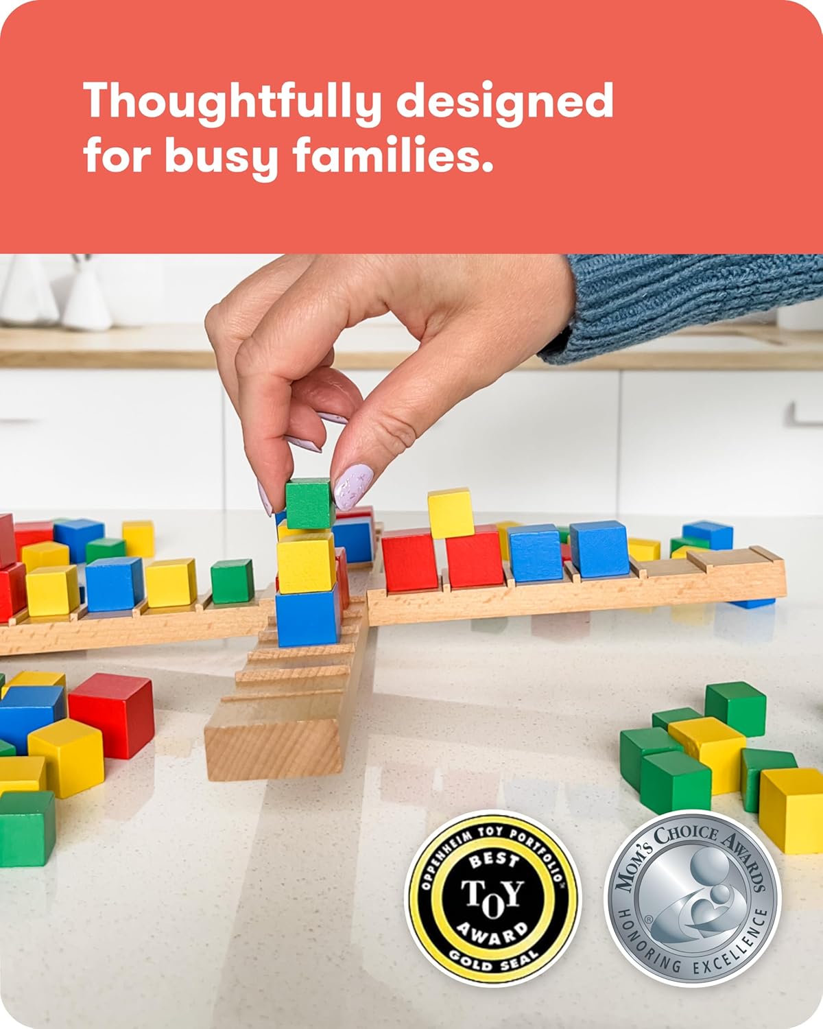 SimplyFun Kilter -The Educational Game of Levers & Motion - Irresistible Game & Hilarious Family Fun with an Introduction to Physics & Predicting Outcomes - Kids Game - 2 to 4 Players - Ages 8 & Up