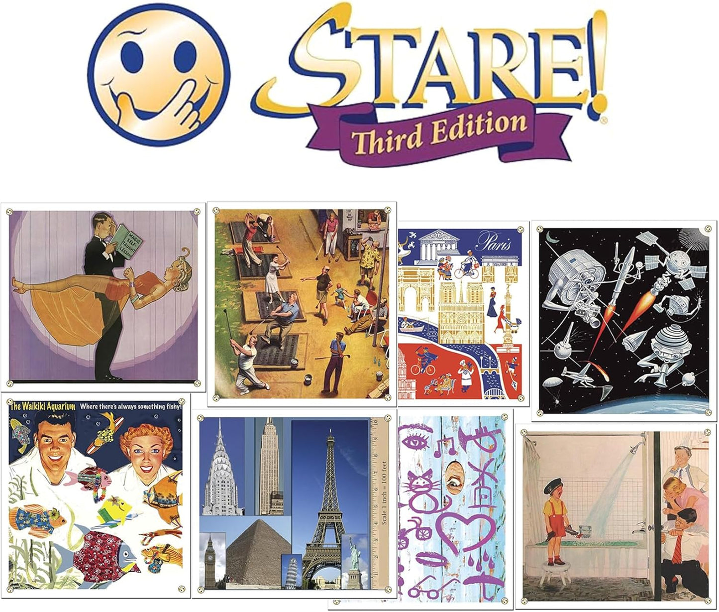 Stare - Fun Game of Visual Recall Where Quirky Image Cards Challenge Players' Minds – Classic for Adult & Family Game Night