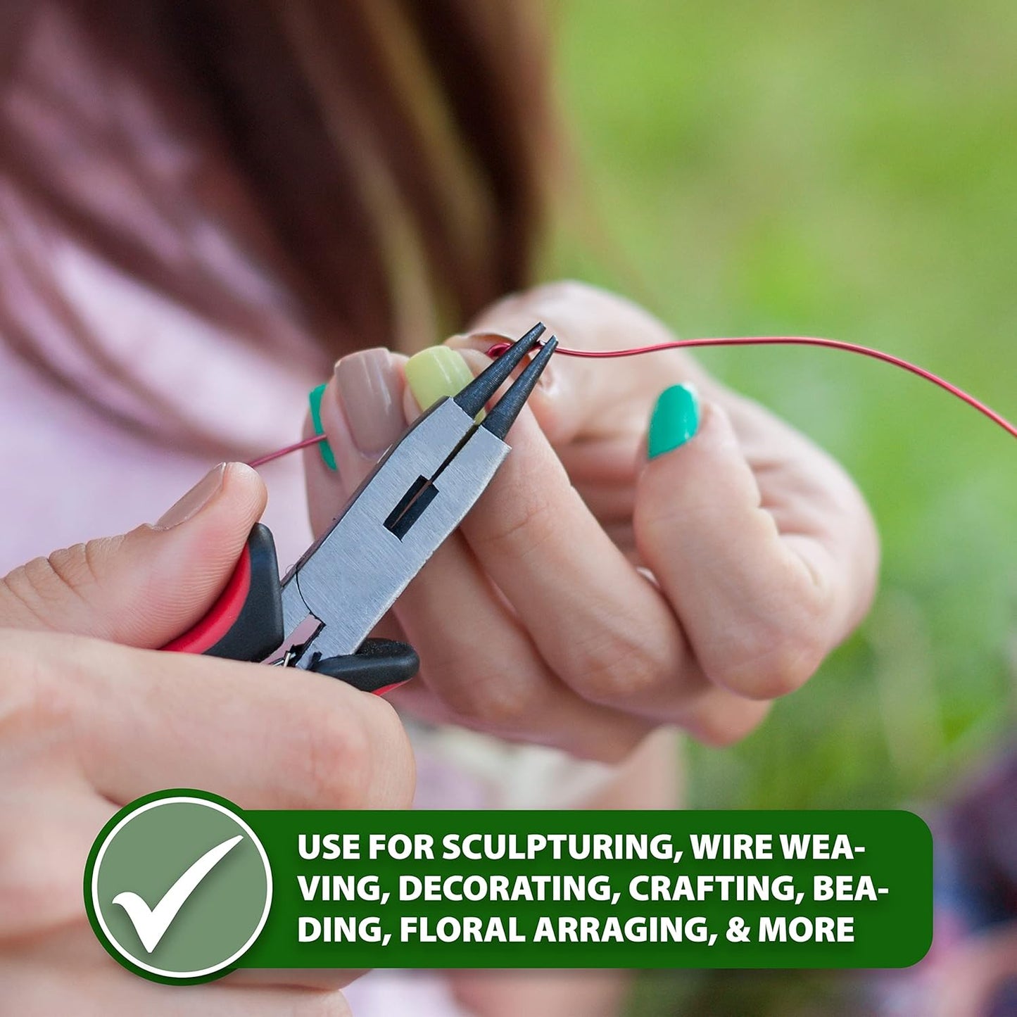 Mandala Crafts 22 Gauge Anodized Aluminum Craft Wire for Jewelry Making - 100 FT Colored Flexible Yellow Green Wire - Bendable for Bonsai Armature Crafting Sculpting