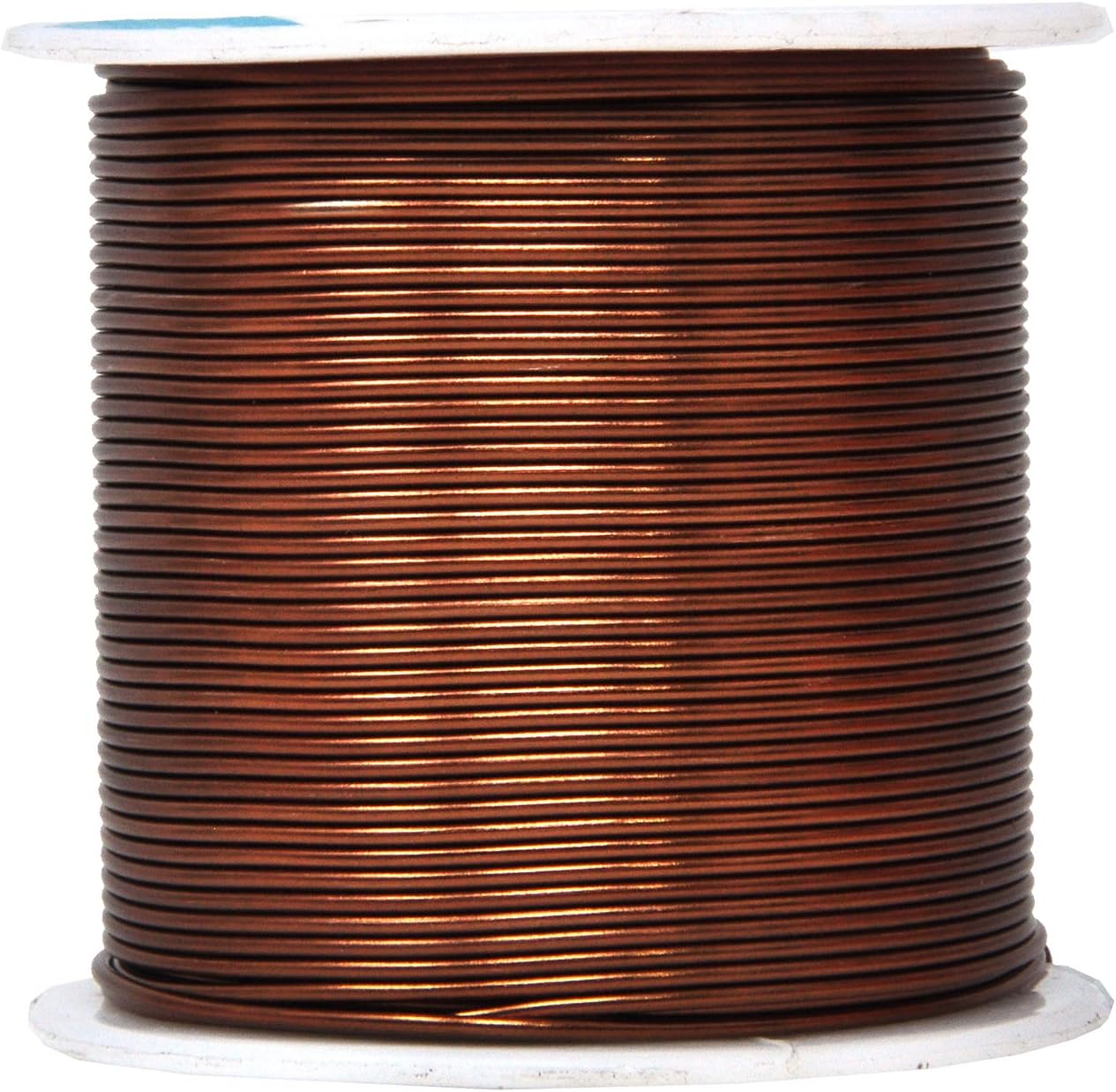 Mandala Crafts 18 Gauge Anodized Aluminum Craft Wire for Jewelry Making - 450 FT Colored Flexible Silver Copper Purple Gold Brown Red Wire - Bendable for Bonsai Armature Crafting Sculpting