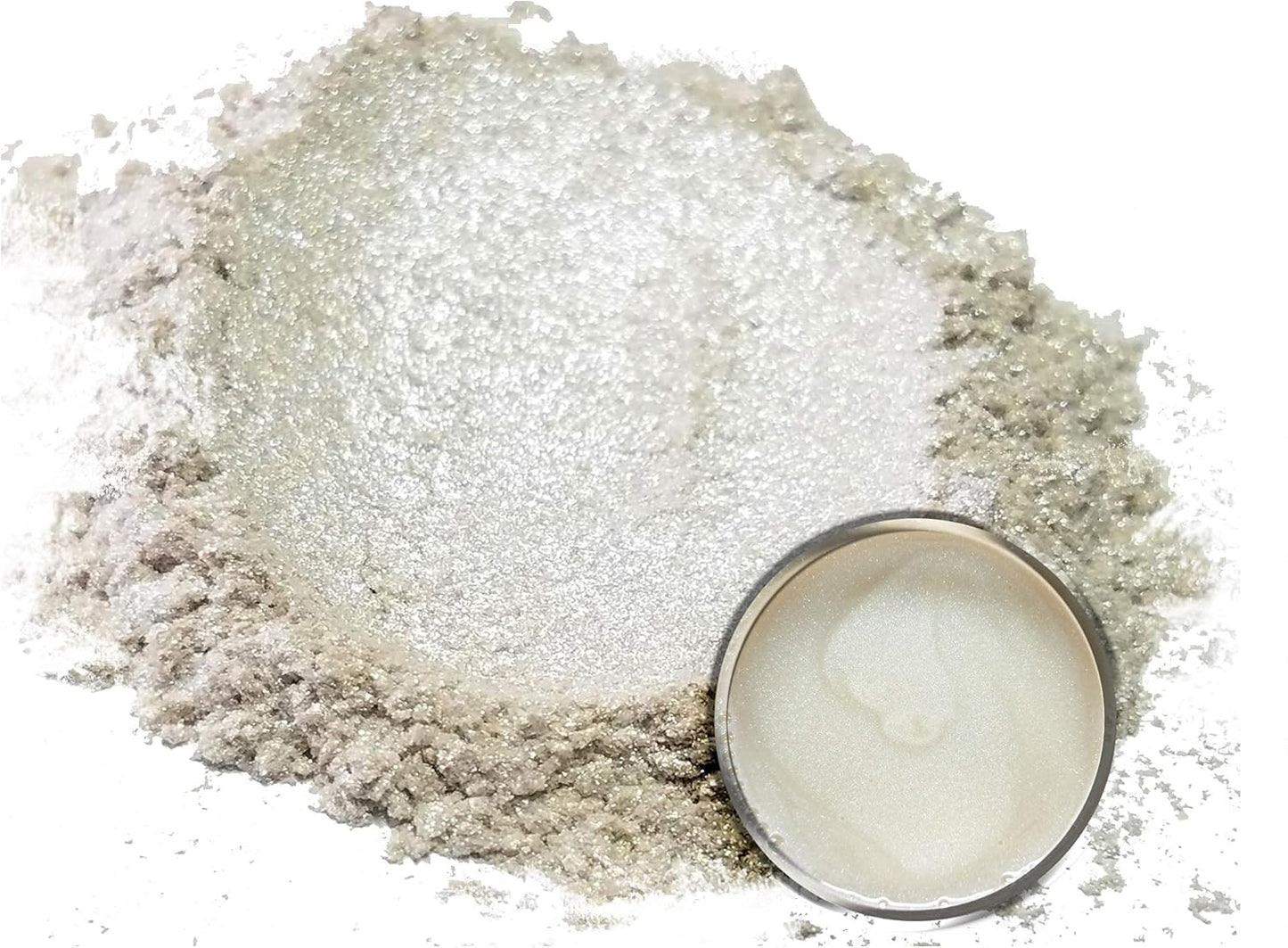 Eye Candy Pigments Premium White Mica Powder - Shoji (50gr) - for Epoxy, Resin, Soap, Paint, Woodworking, Acrylic Pouring, Bath Bombs, Fishing Lures - DIY Arts and Crafts Additive