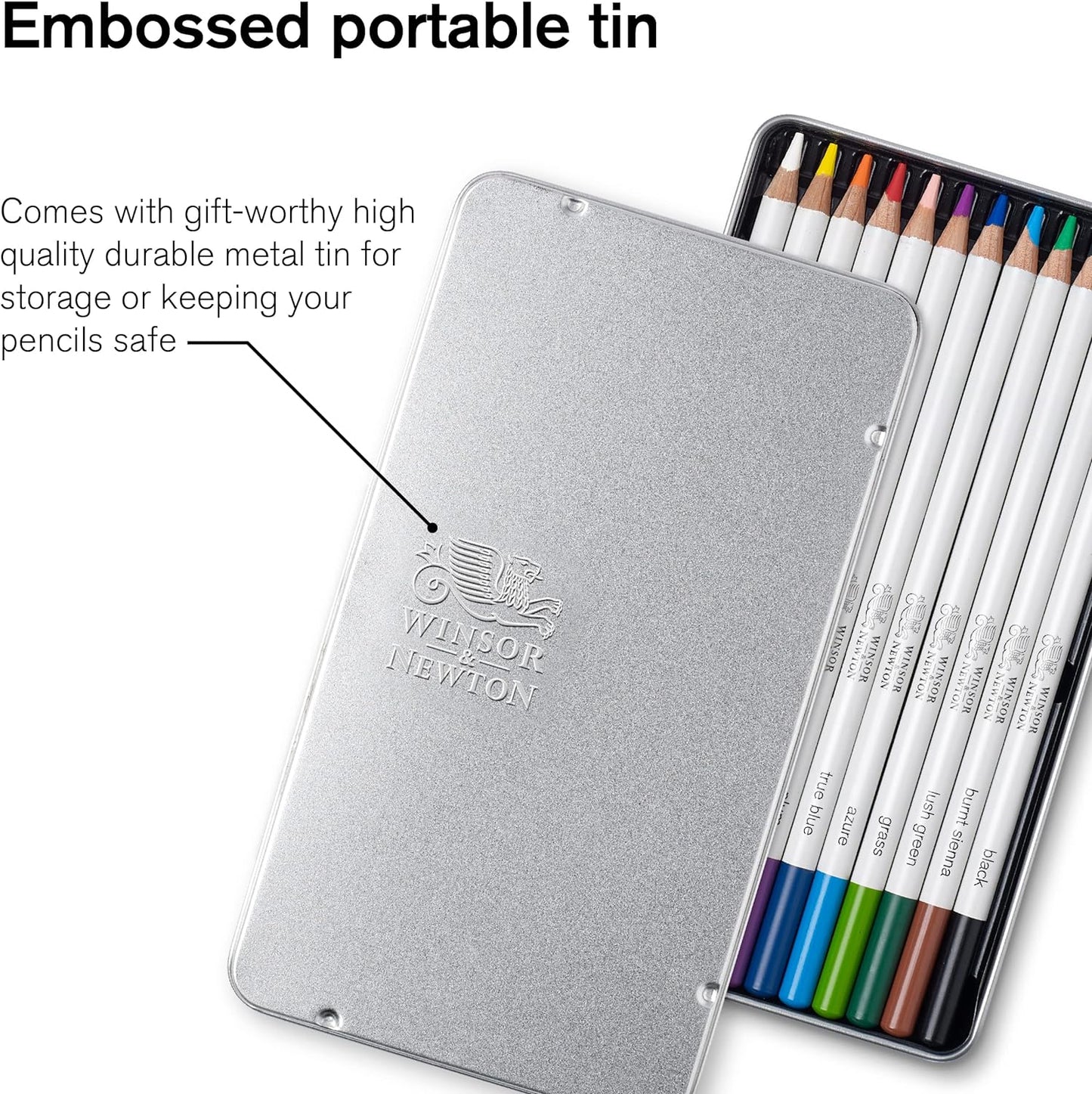 Winsor & Newton Studio Collection Artist Pencils, Watercolor Pencils, Set of 12