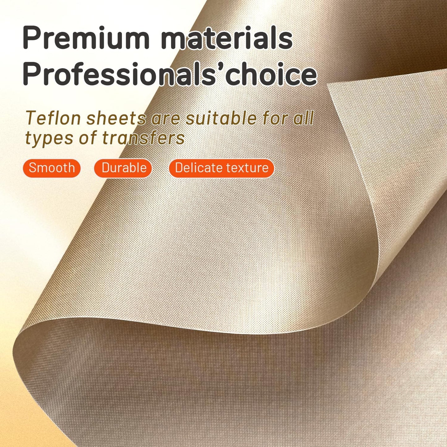 TransOurDream 3 PTFE Teflon Sheets 16×20"& 5 Teflon Papers A3 for Heat Press Transfer Sublimation Paper and Heat Transfer Paper Reusable Heat Resistant Non stick