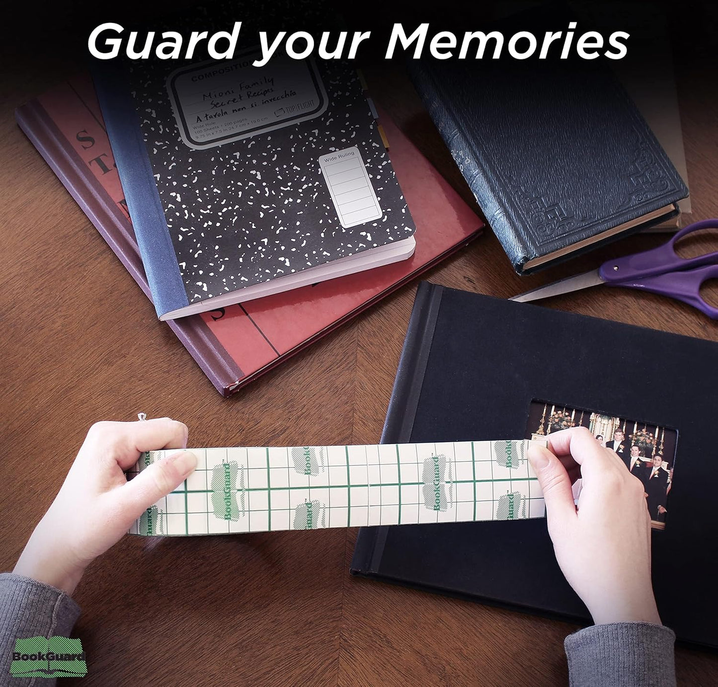 BookGuard 2" Vinyl Archival Bookbinding Book Repair Clear Tape