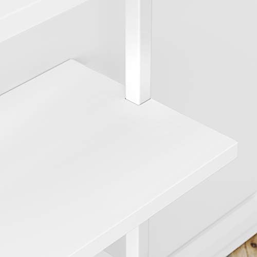 Nathan James Theo 5-Shelf Modern Bookcase, Open Wall Mount Ladder Bookshelf - Image 7