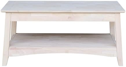 International Concepts Bombay Tall Coffee Table, Unfinished - Image 3