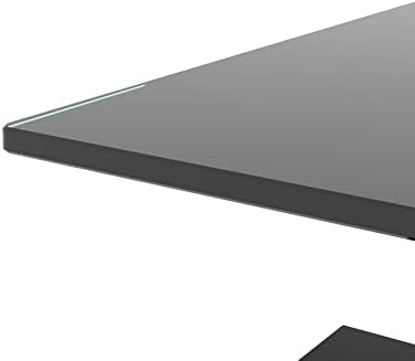 Rectangle Glass Coffee Table for Living Room, All Black - Image 7