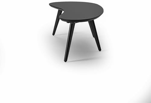Camaflexi Mid Century Modern Abstract Shaped Coffee Table/Wood/Black Finish - Image 3