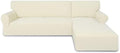 PureFit Stretch Sectional Couch Covers 2 pcs Non Slip L Shape Sofa Cover by PureFit