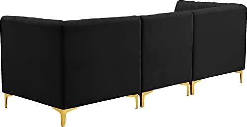 Meridian Furniture 604Black-S93 Alina Collection Modern | Contemporary Black - Image 7