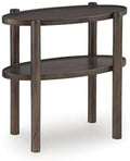 Signature Design by Ashley 2-Tier Narrow Oval End Table by Unknown