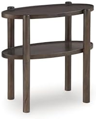 Signature Design by Ashley 2-Tier Narrow Oval End Table by Unknown