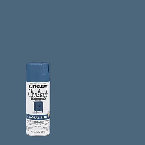 Rust-Oleum Chalked All-in-One Ultra Matte Coastal Blue Spray Paint - Image 2