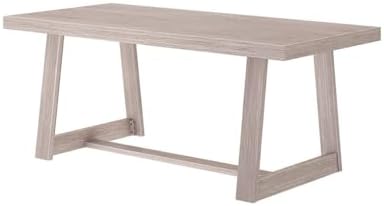 Plank+Beam Classic 72 Inch Dining Table, Rectangular, Seashell Wirebrush - Image 5