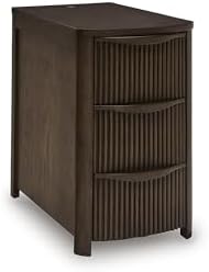 Signature Design by Ashley Narrow Chairside End Table by Unknown