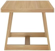 Plank+Beam Classic 72 Inch Dining Table, Rectangular, Blonde Wirebrush - Image 6