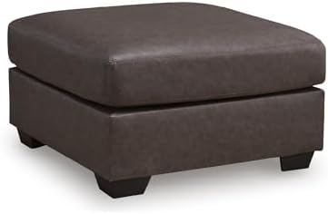 Signature Design by Ashley Oversized Square Faux Leather Ottoman by Unknown