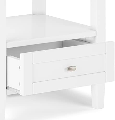 SIMPLIHOME Warm Shaker 20" Wide End Tables in White - Image 5