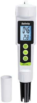 TEKCOPLUS 2 in 1 Salt Tester Salinity Meter 0–199.9 PPT by TEKCOPLUS