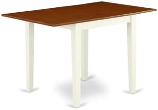 East West Furniture NDT-WHI-T Norden Dining Table, Buttermilk & Cherry by EastWestFurniture