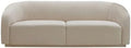 Yara 90.6" Beige Pleated Performance Velvet Sofa by TOVFurniture